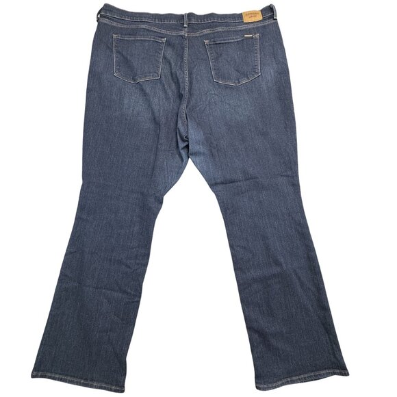 Denizen From Levis Womens Size 24W Mid-Rise Bootcut Jeans Dark Wash Denim Curvy - Picture 2 of 13